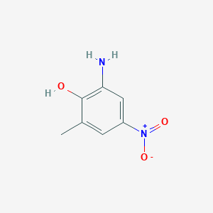molecular formula C7H8N2O3 B1277394 2-氨基-6-甲基-4-硝基苯酚 CAS No. 6265-03-8