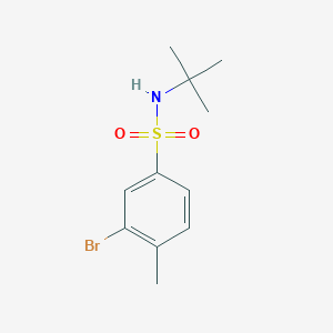 molecular formula C11H16BrNO2S B1277430 N-叔丁基-3-溴-4-甲基苯磺酰胺 CAS No. 850429-70-8