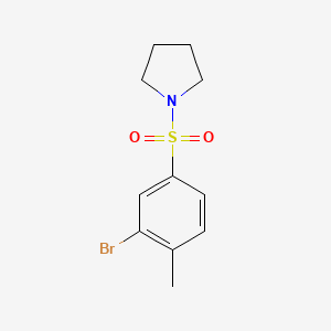 molecular formula C11H14BrNO2S B1277433 1-(3-溴-4-甲基苯磺酰)吡咯烷 CAS No. 850429-75-3