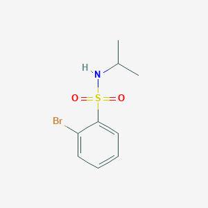 molecular formula C9H12BrNO2S B1277441 2-Bromo-N-isopropylbenzenesulfonamide CAS No. 951883-94-6