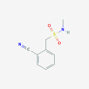 molecular formula C9H10N2O2S B1277451 1-(2-cyanophenyl)-N-methylmethanesulfonamide CAS No. 51045-35-3