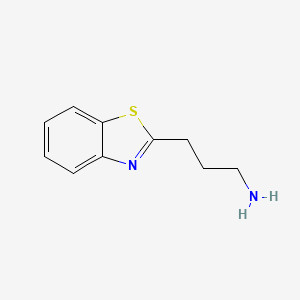 molecular formula C10H12N2S B1277452 3-(1,3-Benzothiazol-2-yl)propan-1-amine CAS No. 51124-73-3