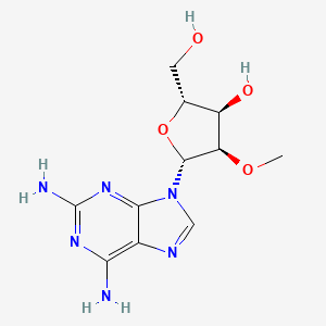 molecular formula C11H16N6O4 B1277466 2-Amino-2'-O-methyladenosine CAS No. 80791-87-3