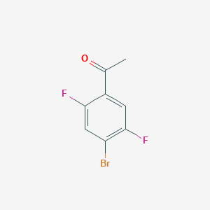 molecular formula C8H5BrF2O B1277475 1-(4-Bromo-2,5-difluorophenyl)ethanone CAS No. 123942-11-0