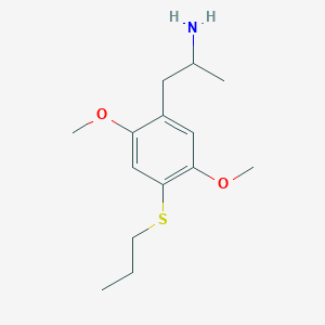 molecular formula C14H23NO2S B12774791 2,5-Dimethoxy-4-propylthioamphetamine CAS No. 207740-16-7