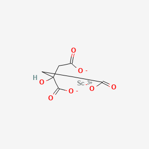 molecular formula C6H5O7Sc B12774810 Scandium citrate CAS No. 13077-26-4