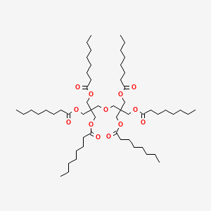 molecular formula C58H106O13 B12774831 Dipentaerythrityl hexacaprylate CAS No. 82735-99-7