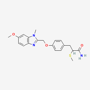 molecular formula C20H23N3O3S B12774974 Rivoglitazone metabolite M20 CAS No. 299175-75-0