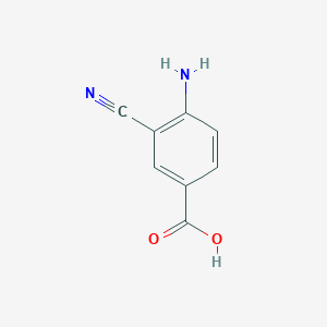 molecular formula C8H6N2O2 B1277498 4-Amino-3-cyanobenzoic acid CAS No. 74192-47-5
