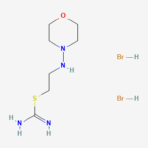 molecular formula C7H18Br2N4OS B12774994 Pseudourea, 2-(2-(morpholinoamino)ethyl)-2-thio-dihydrobromide CAS No. 102612-86-2