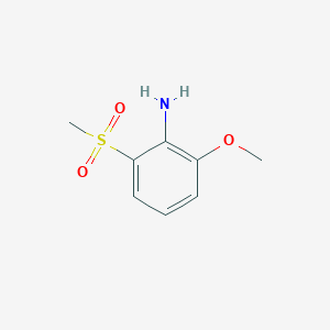 molecular formula C8H11NO3S B1277500 2-甲氧基-6-(甲磺酰基)苯胺 CAS No. 148726-71-0