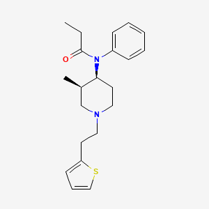 molecular formula C21H28N2OS B12775002 3-Methylthiofentanyl, cis- CAS No. 742029-96-5