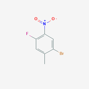 molecular formula C7H5BrFNO2 B1277503 1-溴-4-氟-2-甲基-5-硝基苯 CAS No. 170098-98-3