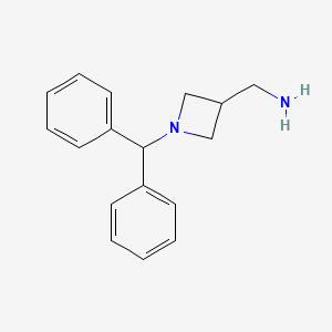 molecular formula C17H20N2 B1277506 3-Aminomethyl-1-benzhydrylazetidine CAS No. 36476-88-7