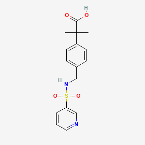 molecular formula C16H18N2O4S B12775113 CP-533,536 metabolite M11 CAS No. 574759-30-1