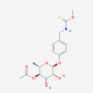 molecular formula C17H23NO7S B12775134 Niazicin A CAS No. 159768-74-8