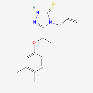 B1277517 4-allyl-5-[1-(3,4-dimethylphenoxy)ethyl]-4H-1,2,4-triazole-3-thiol CAS No. 669726-50-5