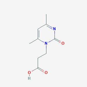 B1277547 3-(4,6-Dimethyl-2-oxo-2H-pyrimidin-1-yl)-propionic acid CAS No. 764642-23-1