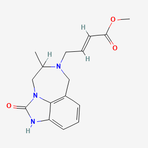 4,5,6,7-Tetrahydro-5-methylimidazo(4,5,1-jk)(1,4)benzodiazepin-2-oxo-6-trans-2-butenoic acid methyl ester