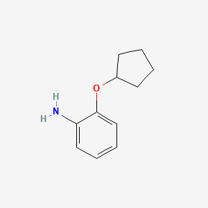 molecular formula C11H15NO B1277582 2-(Cyclopentyloxy)aniline CAS No. 29026-75-3