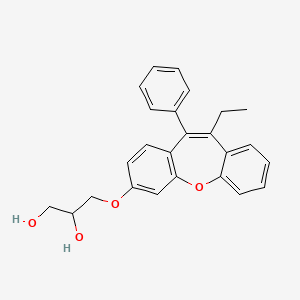 3-((10-Ethyl-11-phenyldibenz(b,f)oxepin-3-yl)oxy)1,2-propanediol