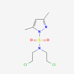 1-Pyrazolesulfonamide, N,N-bis(2-chloroethyl)-3,5-dimethyl-