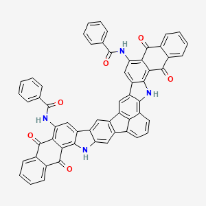 N-(6-benzamido-8,15,31,38-tetraoxo-18,28-diazadodecacyclo[22.21.1.03,19.04,17.07,16.09,14.020,46.025,45.027,43.029,42.030,39.032,37]hexatetraconta-1(46),2,4,6,9,11,13,16,19,21,23,25(45),26,29,32,34,36,39,41,43-icosaen-40-yl)benzamide