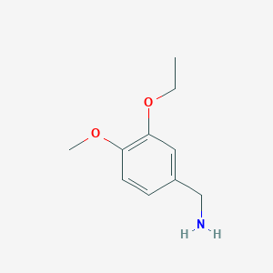 molecular formula C10H15NO2 B1277590 (3-乙氧基-4-甲氧基苯基)甲胺 CAS No. 108439-67-4