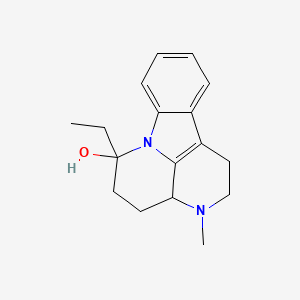 2,3,3a,4,5,6-Hexahydro-6-ethyl-3-methyl-1H-indolo(3,2,1-de)(1,5)naphthyridin-6-ol