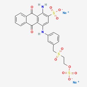 2-Anthracenesulfonic acid, 1-amino-9,10-dihydro-9,10-dioxo-4-((3-(((2-(sulfooxy)ethyl)sulfonyl)methyl)phenyl)amino)-, disodium salt