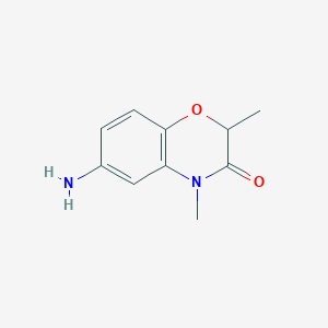 molecular formula C10H12N2O2 B1277595 6-氨基-2,4-二甲基-2H-1,4-苯并恶嗪-3(4H)-酮 CAS No. 70488-69-6