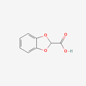 molecular formula C8H6O4 B1277599 1,3-苯并二氧杂环-2-羧酸 CAS No. 827-81-6