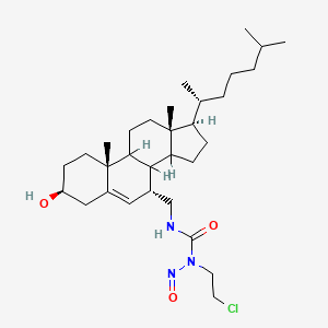 7-alpha-(2-Chloroethyl-N-nitroso-N-carbonylaminomethyl)cholesterol