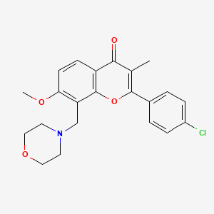 3-Methyl-7-methoxy-8-morpholinomethyl-4'-chloroflavone