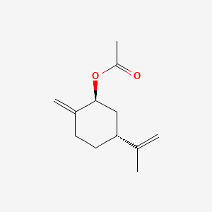 molecular formula C12H18O2 B12776045 trans-p-Mentha-1(7),8-dien-2-yl acetate CAS No. 20777-52-0