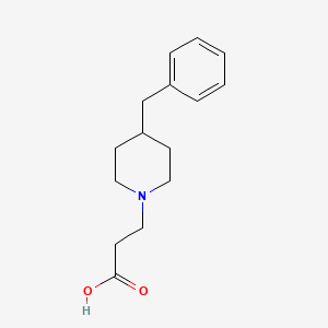 molecular formula C15H21NO2 B1277608 3-(4-苄基-哌啶-1-基)-丙酸 CAS No. 435270-83-0