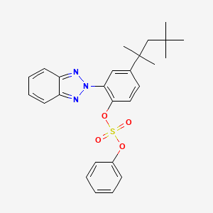 Phenol, 2-(2H-benzotriazol-2-yl)-4-(1,1,3,3-tetramethylbutyl)-, 1-benzenesulfonate