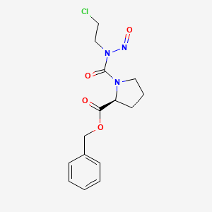 Proline, 1-((2-chloroethyl)nitrosocarbamoyl)-, benzyl ester, L-