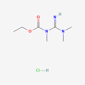 Carbamic acid, ((dimethylamino)iminomethyl)methyl-, ethyl ester, monohydrochloride