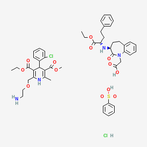 molecular formula C50H60Cl2N4O13S B12776156 Amlobenz CAS No. 858669-53-1