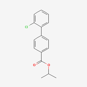 molecular formula C16H15ClO2 B12776167 1,1'-Biphenyl-4-carboxylic acid, 2'-chloro-, 1-methylethyl ester CAS No. 83938-07-2