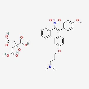 molecular formula C32H36N2O11 B12776202 Bkf1G6X9LO CAS No. 24136-30-9