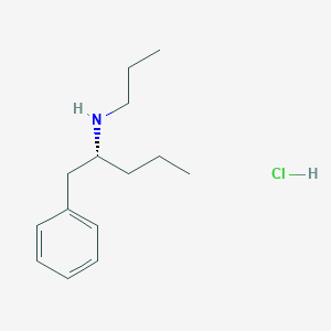 molecular formula C14H24ClN B12776218 Phenylpropylaminopentane hydrochloride, (R)- CAS No. 181657-55-6