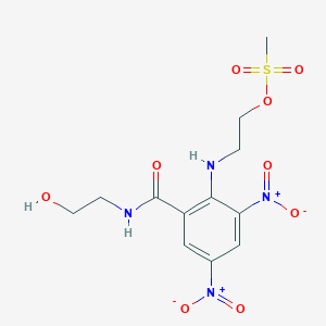 2-[2-(2-hydroxyethylcarbamoyl)-4,6-dinitroanilino]ethyl methanesulfonate