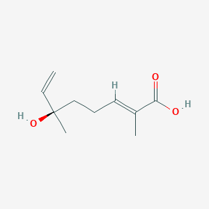 (2E,6R)-6-Hydroxy-2,6-dimethyl-2,7-octadienoic acid