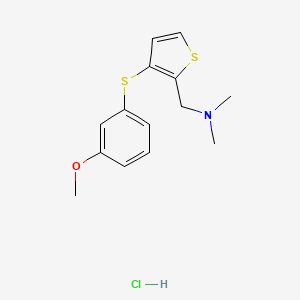 2-Thiophenemethanamine, 3-((3-methoxyphenyl)thio)-N,N-dimethyl-, hydrochloride