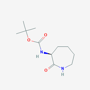 molecular formula C11H20N2O3 B1277636 (S)-tert-Butyl (2-oxoazepan-3-yl)carbamate CAS No. 76944-95-1