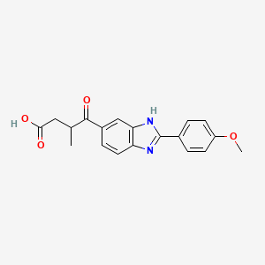 4-(2-(4-Methoxyphenyl)-1H-benzimidazol-5-yl)-3-methyl-4-oxobutanoic acid