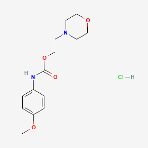 Carbamic acid, (3-methoxyphenyl)-, 2-(4-morpholinyl)ethyl ester, monohydrochloride