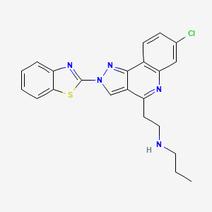 2H-Pyrazolo(4,3-c)quinoline-4-ethanamine, 2-(2-benzothiazolyl)-7-chloro-N-propyl-